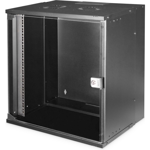 Digitus DN-49207 19inch-wandkast (b x h x d) 540 x 595 x 400 mm 12 HE Zwart, Zwart (RAL 9005)