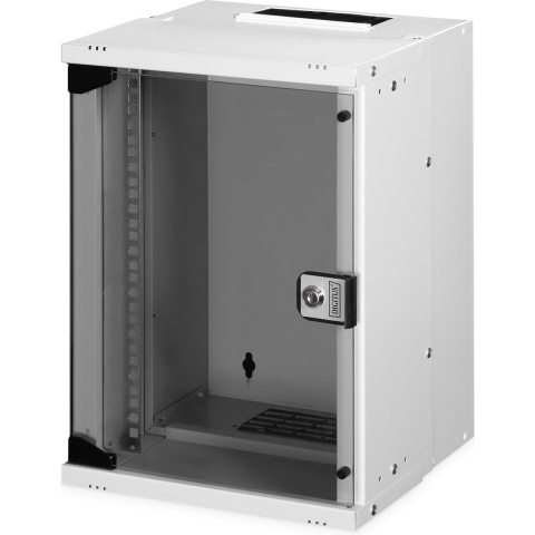 Digitus DN-49102 10inch-wandkast 9 HE Grijs, Grijs (metalen behuizing), Grijs (RAL 7035)