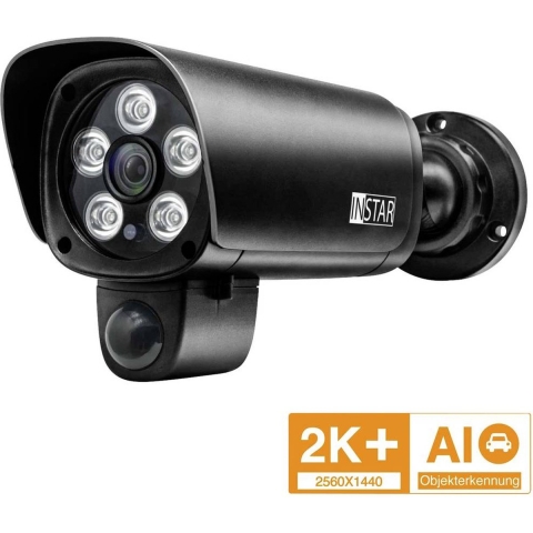 INSTAR IN-9408 2K+ LAN/WLAN schw. 101664 IP Bewakingscamera WiFi 2560 x 1440 Pixel