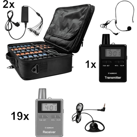Albrecht ATT/ATR400 20er 29970.S20 Tourguide systeem Set van 20 stuks