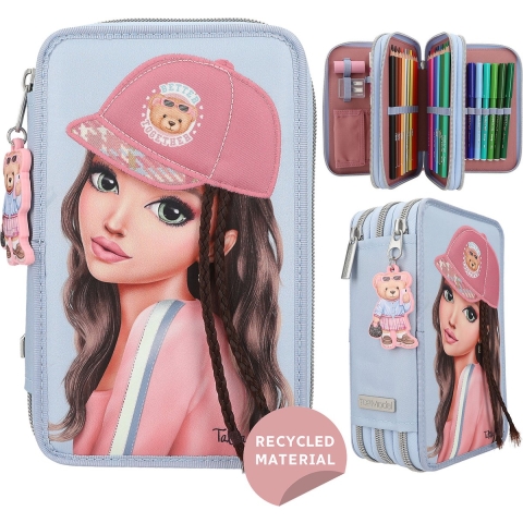 Topmodel 3-vaks Etui Met Applicatie Team Teddy