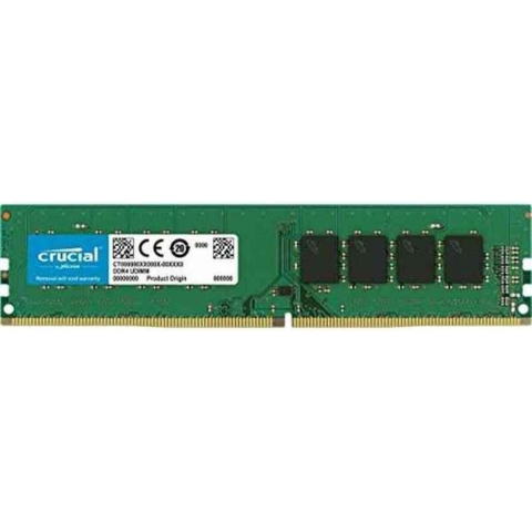 Crucial CT16G4DFD824A Werkgeheugenmodule voor PC DDR4 16 GB 1 x 16 GB Non-ECC 2400 MHz 288-pins DIMM CL 17-17-17 CT16G4DFD824A