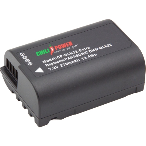 ChiliPower accu DMW-BLK22 voor Panasonic - Extra Power