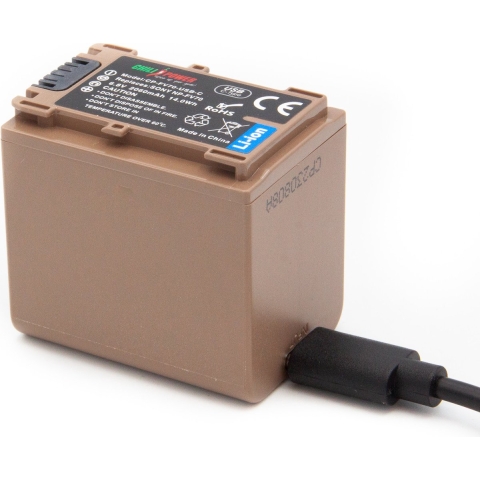 ChiliPower accu NP-FV70 USB-C versie voor Sony - 2060mAh