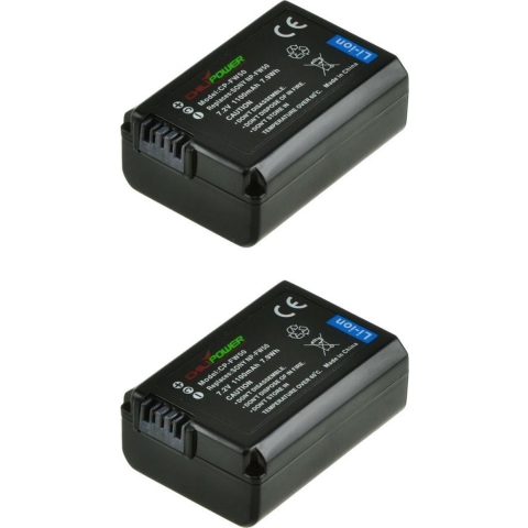 ChiliPower NP-FW50 accu voor Sony - 1100mAh - 2-Pack