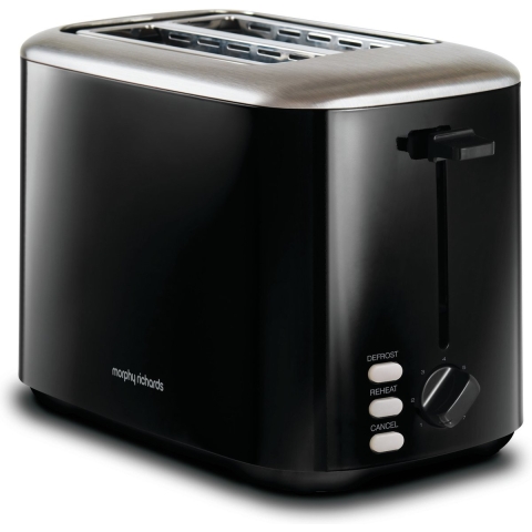 Morphy Richards 222064 - Broodrooster - 2 Sneden - Zwart