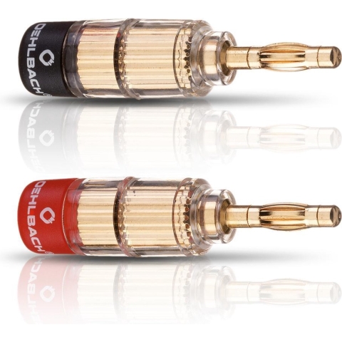 Oehlbach: Banana Solution Stekker < 6mm² - 4 stuks - Goud