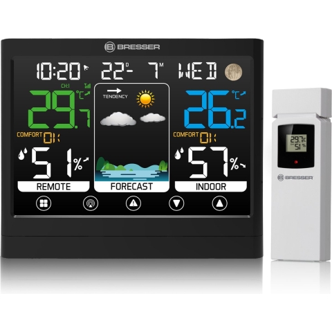 BRESSER MeteoTemp BF Weerstation met Touch Display