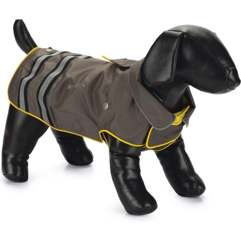 Beeztees Seja - Honden Regenjas - Grijs"Geel
