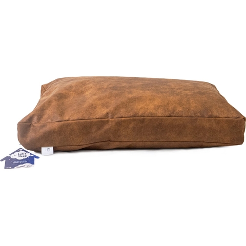 Let&apos;s Sleep Plush Pillow 80x55x10 Cognac