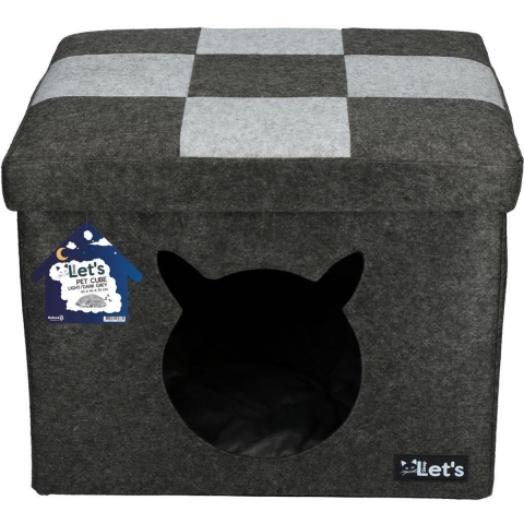 Let&apos;S Sleep Pet Cube Licht"Donker Grijs