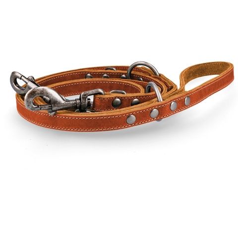 Spotted! Pro Leren Trainingslijn Cognac 1,6x250cm