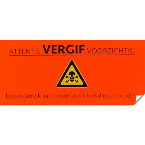 Sticker Vergif