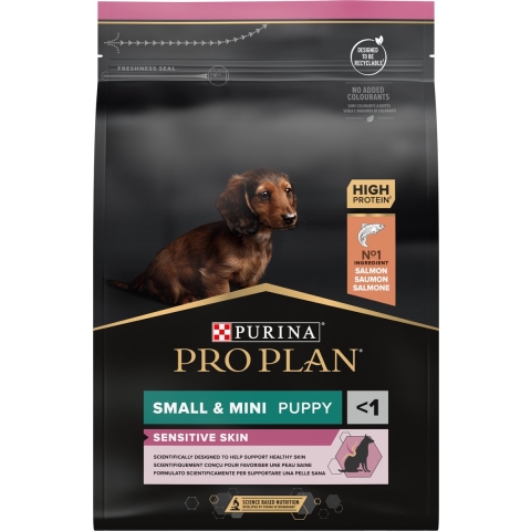 Pro Plan Small & Mini Puppy Sensitive Skin met zalm hondenvoer 2 x 3 kg