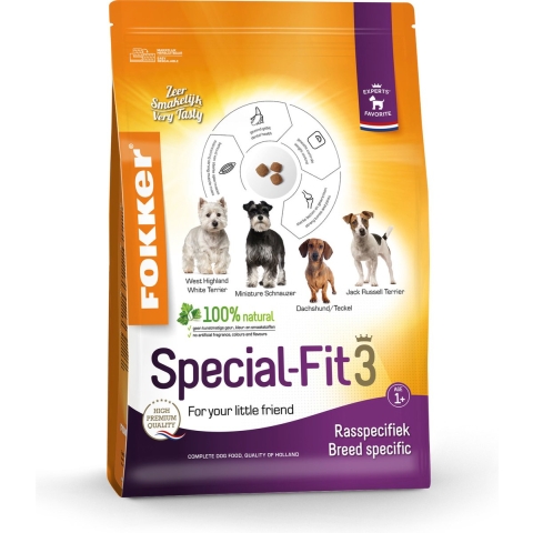 Fokker Special-Fit 3 hondenvoer 2 x 2,5 kg