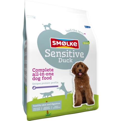 Smølke Sensitive eend hondenvoer 2 x 3 kg