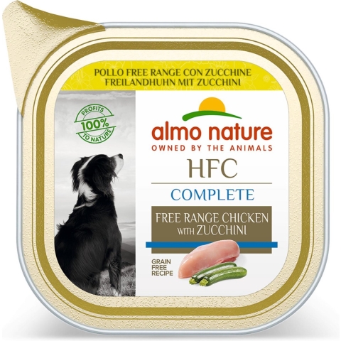 Almo Nature HFC Complete vrije uitloopkip natvoer hond (85 g) 2 trays (34 x 85 g)