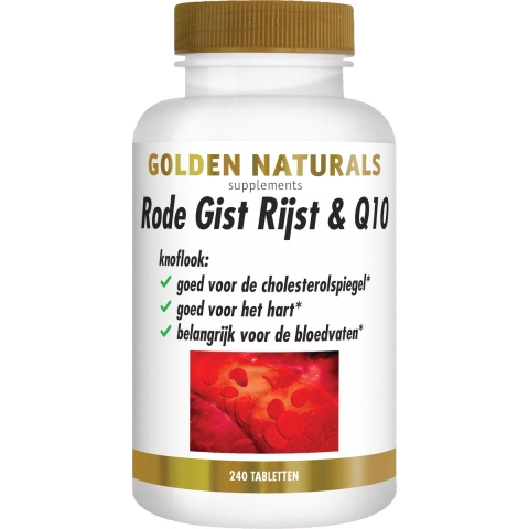 Golden Naturals Rode Gistrijst & Q10 Tabletten