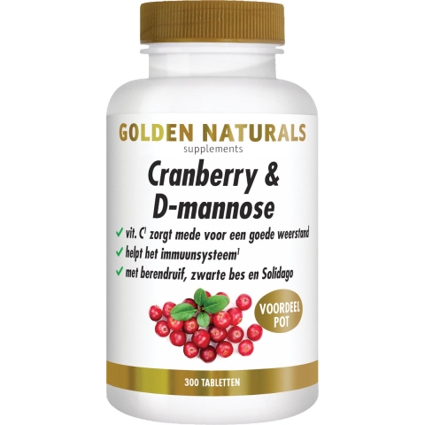 Golden Naturals Cranberry & D-Mannose Tabletten