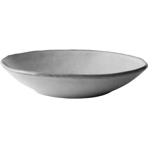 Dutch Rose Organic Diep Bord Ø23,5cm Licht Grijs Doos A 4 Stuks