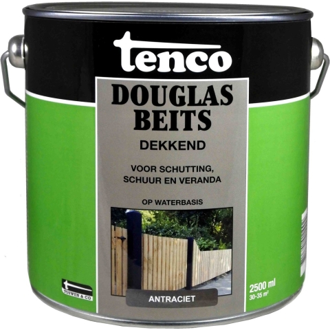 Douglas beits dekkend antraciet 2,5l verf/beits - Tenco