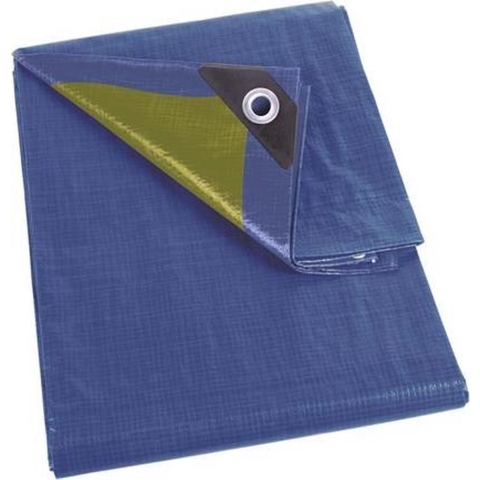 Dekzeil blauw/kaki sterk 6 x 8 m - Velleman