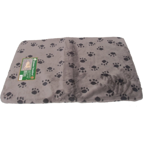 Kussen voor draadkooi grijs/paw 105x67 cm anti slip - Gebr. De boon