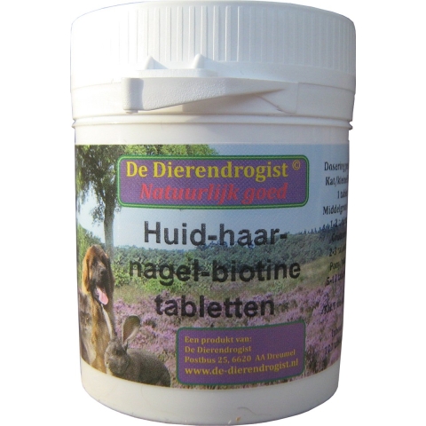 Dierendrogist Dierendrogist huid-haar-nagel-biotine tabletten