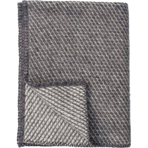 Klippan Ledikantdeken Eco Wol Velvet - 90x130 cm. - Grey
