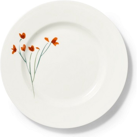 DIBBERN - Impression Red Flower Classic - Ontbijtbord 21cm