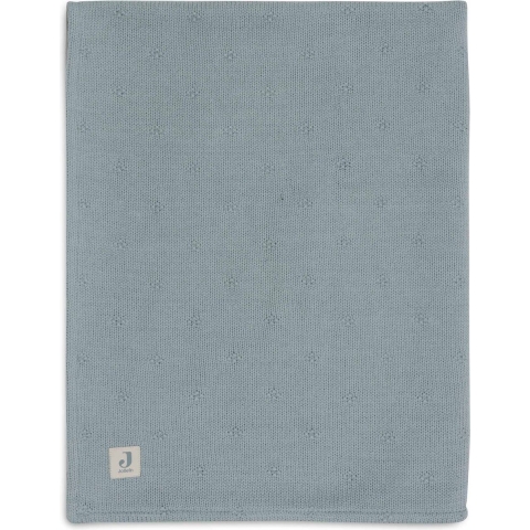 Jollein Wiegdeken Cosy Knit Velvet - 75x100 cm - Sea Green