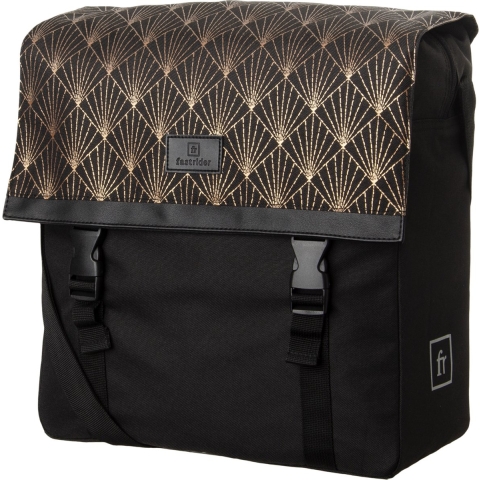 Enkele fietstas Shopper Nara Deco/Zwart 17L