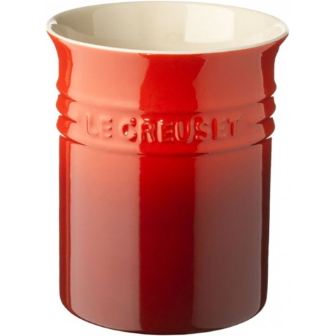 LE CREUSET - Aardewerk - Lepelpot Kersenrood