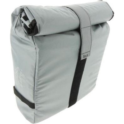 Enkele fietstas Roll Single Silver