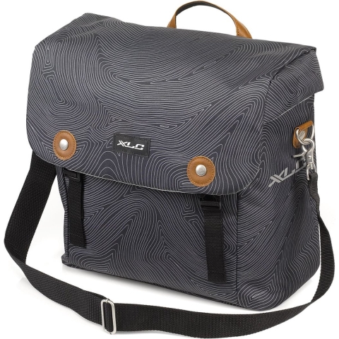 Enkele fietstas Lux Anthracite Fingerprint 16L Grijs