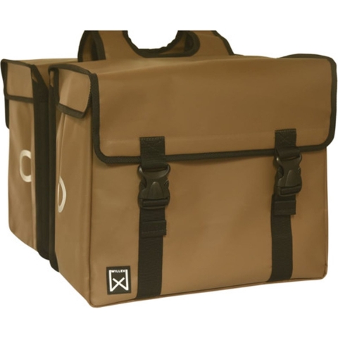 Dubbele fietstas Bisonyl 30L Bruin