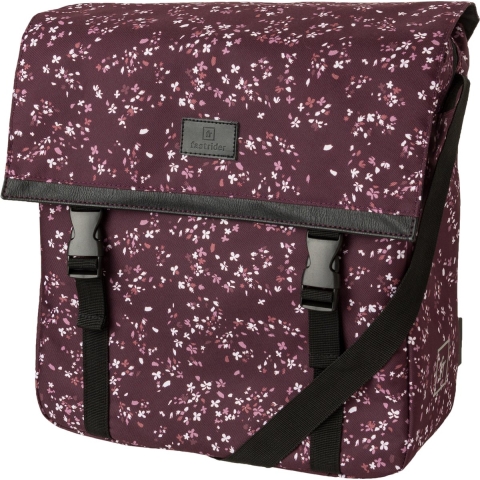 Enkele fietstas Shopper Nara Mini Flower Aubergine 17L