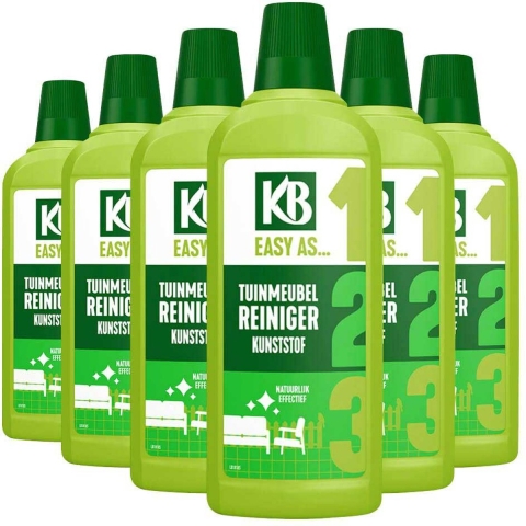 6x KB Easy Tuinmeubelreiniger Kunststof Concentraat 750 ml