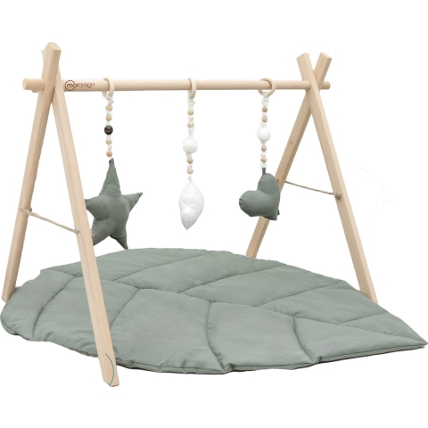 Babygym en Speelkleed MorDesign Leaf Wood Forest Green