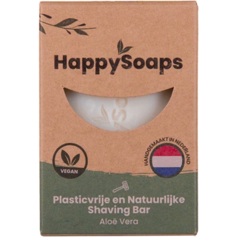 6x HappySoaps Shaving Bar Aloë Vera 70 gr