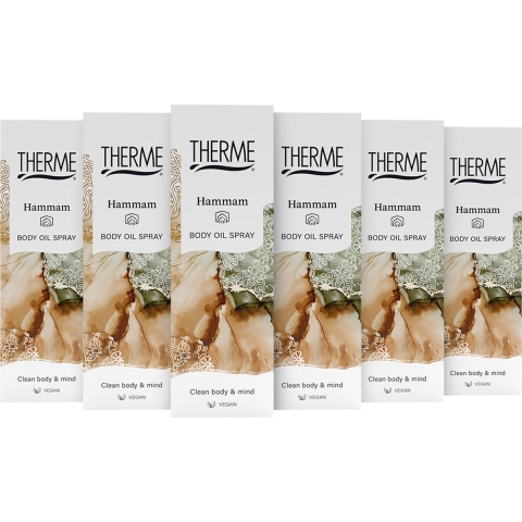 6x Therme Massage Olie Hammam 125 ml