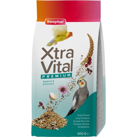 7x Beaphar XtraVital Grote Parkiet 500 gr