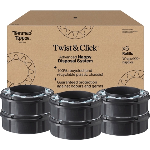 Tommee Tippee Twist&Click Navulcassettes 6 stuks