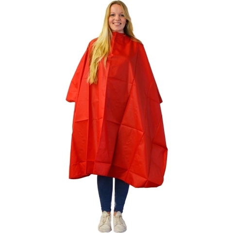 Nebur - Kapmantel Maxi - Bright Red