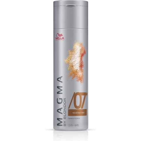 Wella - Color - Magma by Blondor - Pigmented Lightener - /07+ Natuurlijk Bruin Intens - 120 gr