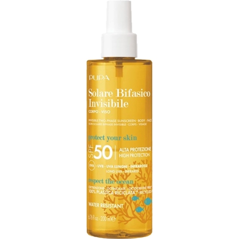 Pupa Milano - Invisible TwoPhase Sunscreen SPF50 - 200 ml