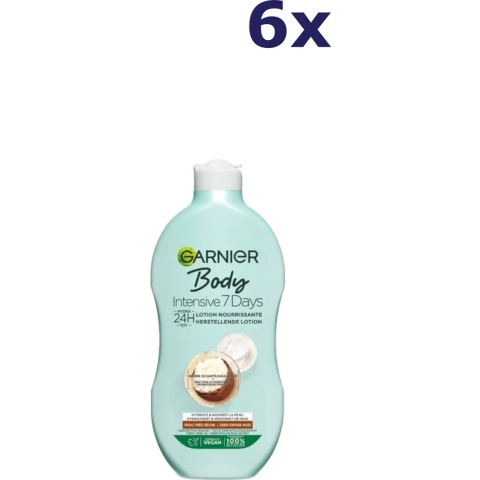 6x Garnier Body Intensive 7 Days Herstellende Bodylotion 400 ml