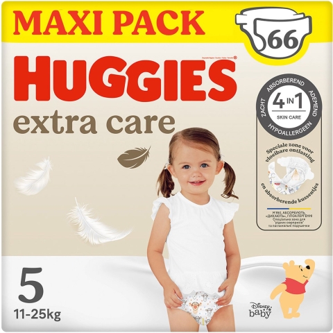 Huggies Extra Care Luiers Maat 5 (11 - 25 kg) 66 stuks