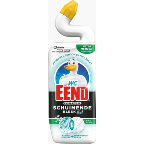 12x WC Eend Extra Power Schuimend Bleek Pine Fresh 750 ml