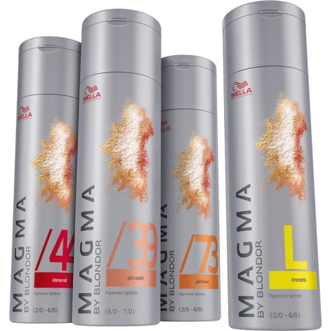 Wella - Color - Magma by Blondor - Pigmented Lightener - /65 Violet Mahonie - 120 gr